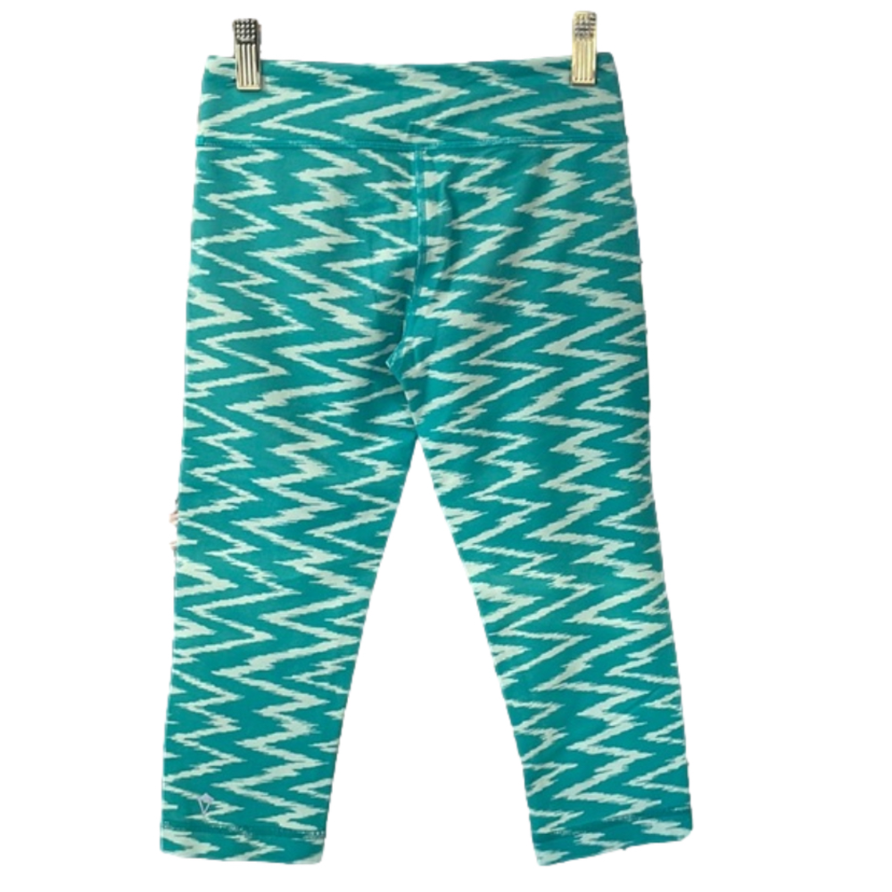 🌿Ivivva by Lululemon turquoise and light blue size capri leggings🌿